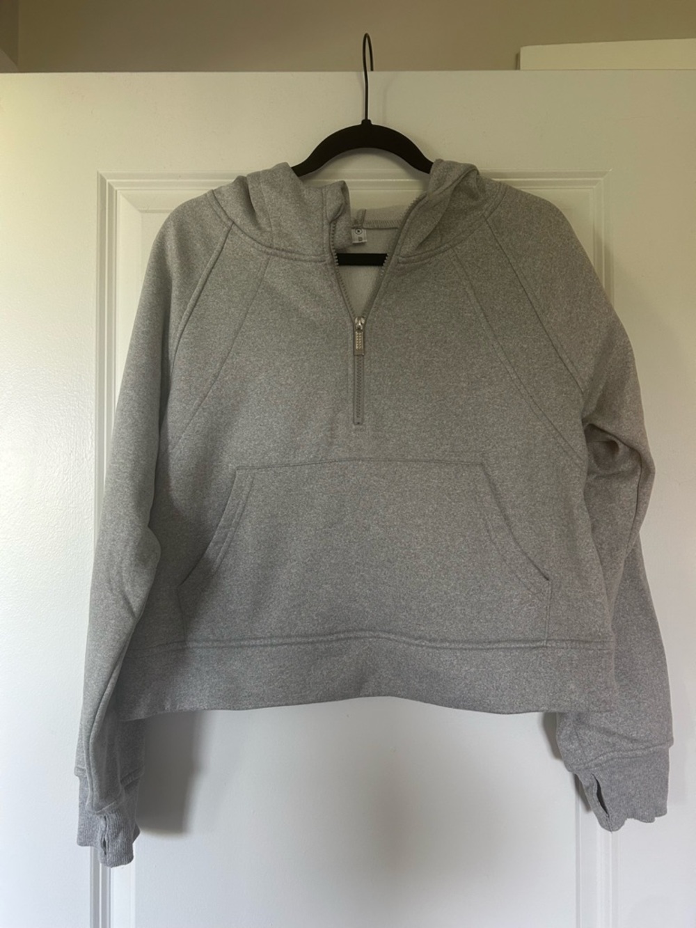 Heather Gray Half-Zip Hoodie